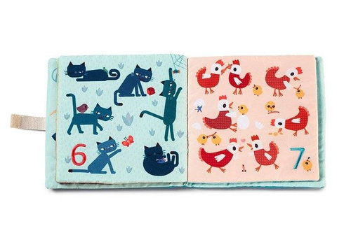 LILLIPUTIENS - Soft book for learning to count 1, 2, 3 ... 18 m +