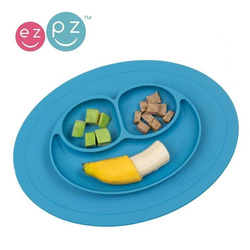 EZPZ - Silicone plate with washer small 2in1 Mini Mat blue
