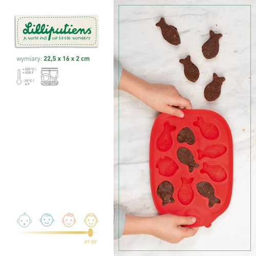 LILLIPUTIENS - Silicone cookie stamps Little Cook, Forest, 4+