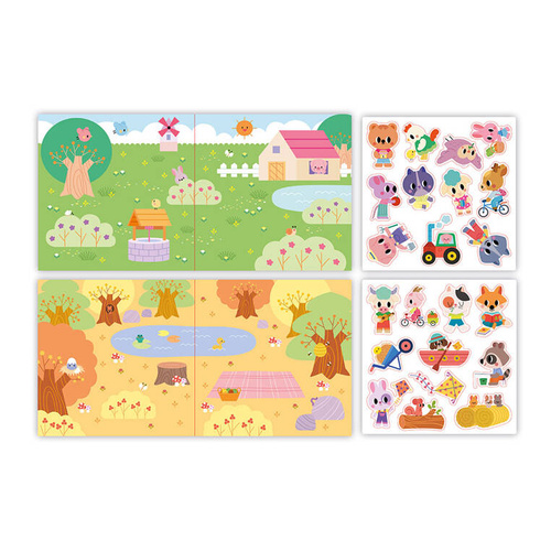 Janod - Creative set Thick reusable stickers My arts & crafts 2+