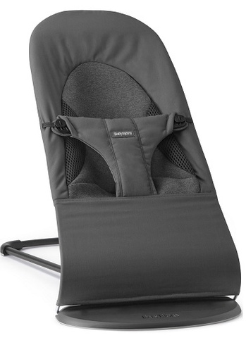 BABYBJÖRN - Bouncer BLISS Woven/Jersey Tri Fabric, Dark Grey