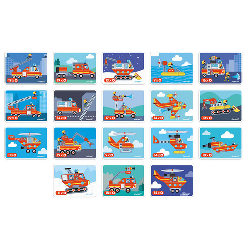 Janod - Magnetic puzzle Fire brigade Magnetibook 3-8 years