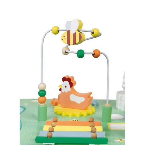 Janod - Multifunctional wooden educational table Meadow 12 m +