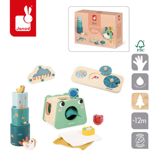 Janod - Set of educational toys Box 12 months