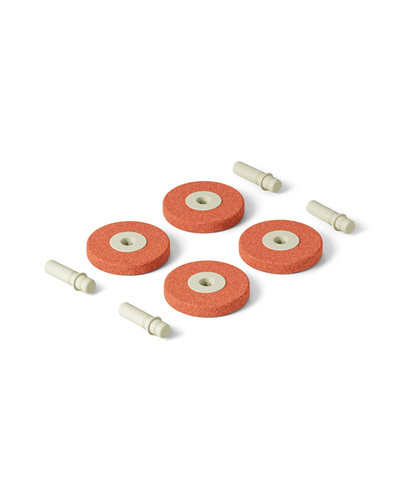 MODU - 4 x foam wheels, burned orange