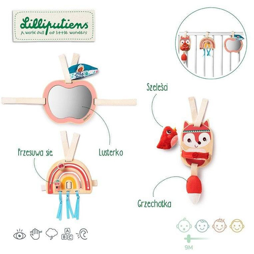 LILLIPUTIENS - A set of wooden hangers activating Alice the Fox 9 m +