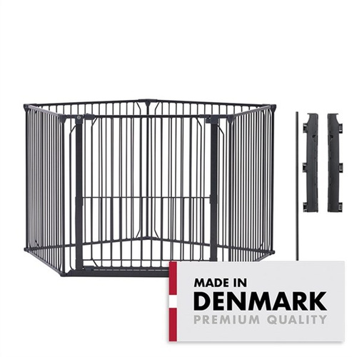 DogSpace -  King Mommy+ Supreme Puppystay Pen / Dog Room Divider , Black