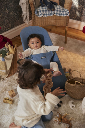 BABYBJÖRN - Bouncer BLISS Woven - Mélange, Blue