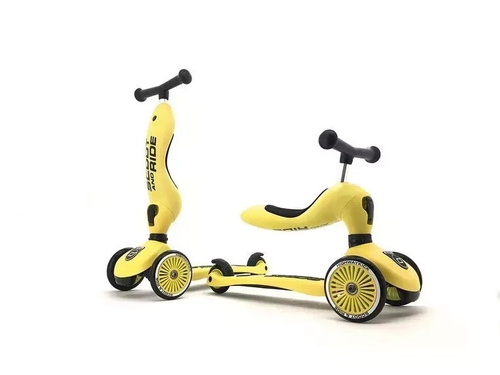 SCOOTANDRIDE - Highwaykick 2in1 Ride and scooter 1-5 years Lemon