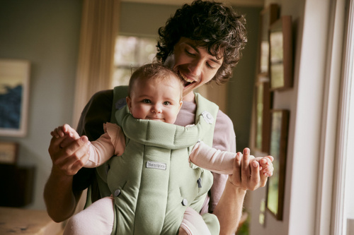 BABYBJORN - Baby Carrier HOLD, WOVEN, Light Green
