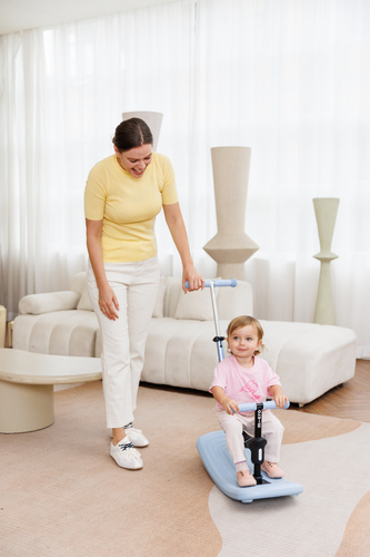MICRO - swing scooter Mini Deluxe Rock&Go LED, ocean slate