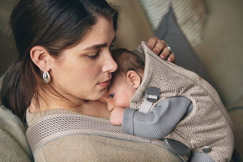 BABYBJÖRN - Baby Carrier MINI 3D Mesh, Grey Beige