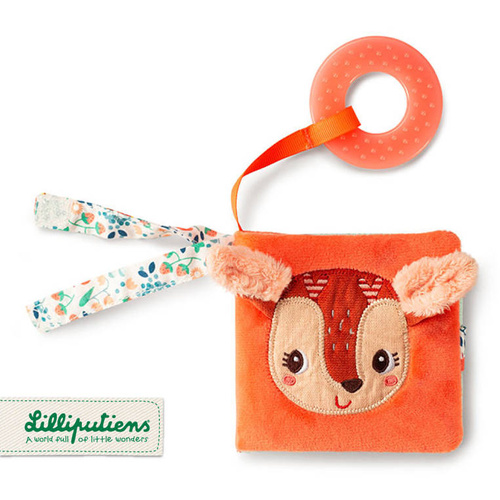 LILLIPUTIENS - Multifunctional mini-book with rustling foil and teether Sarenka Stella 6 m +