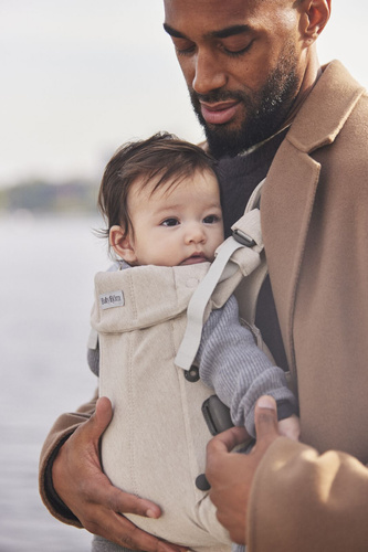 BABYBJORN - Baby Carrier Harmony, Woven, Light Beige mélange