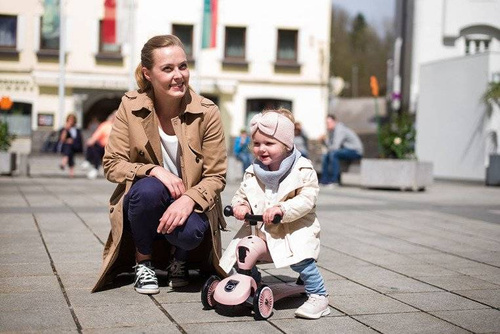 SCOOTANDRIDE - Highwaykick 2in1 Ride and scooter 1-5 years Rose