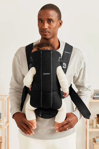 BABYBJÖRN - Baby Carrier MINI Woven, Black