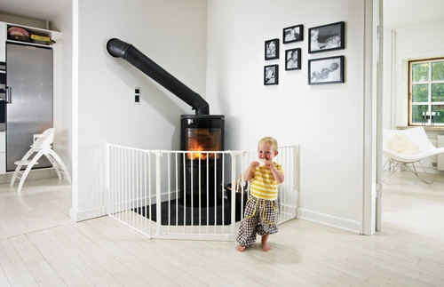 Baby Dan - Safety gate FLEX L, white