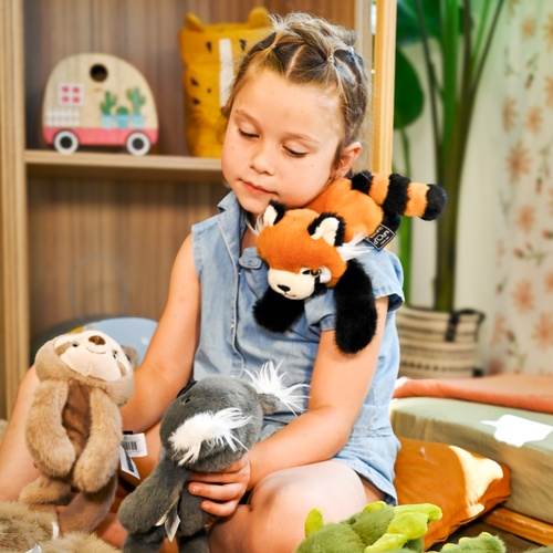 DOUDOU - magnetic plush Podcoll Red Fox, Histoire d'Ours, 30 cm, ginger