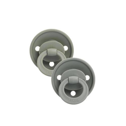 ELODIE DETAILS - silicone pacifier 3m+ Binky Bundle, Hazy Jade - 2 pieces