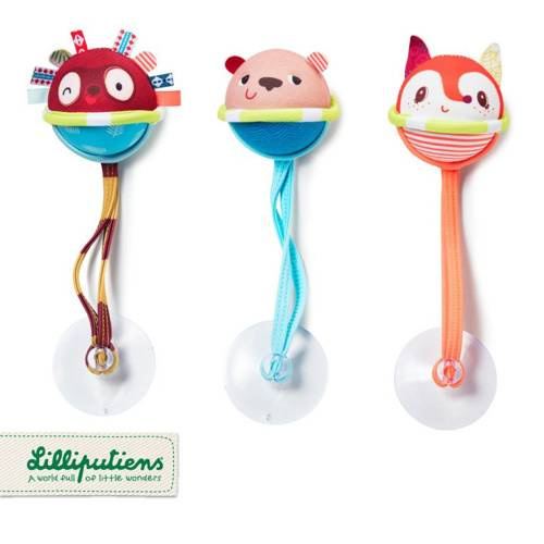 LILLIPUTIENS - Set of 3 bath balls with 3 m + suction cups