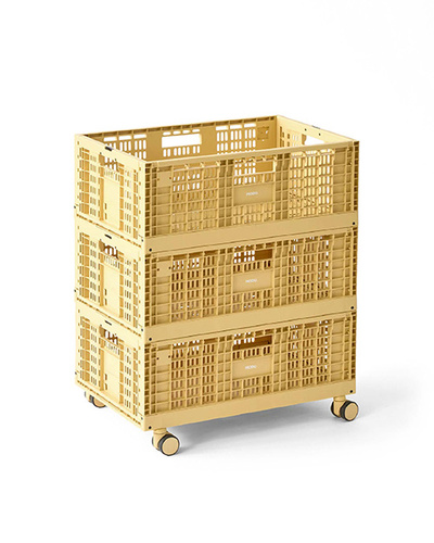 MODU – SET 3 storage basket + wheels