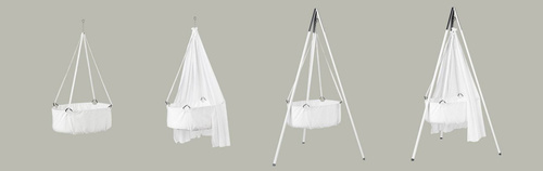 LEANDER - Classic™ cradle with mattress, white