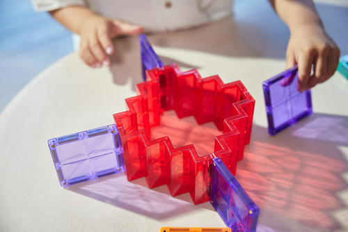 Cleverclixx - Klocki magnetyczne - Stairs Set Intense 34 el.