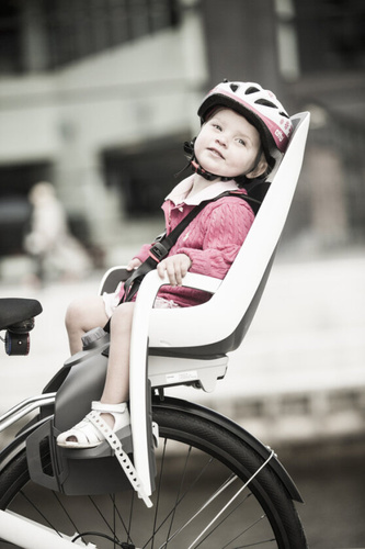 Hamax - Caress w/lockable bracket (frame mounted) -  Dark Grey/red