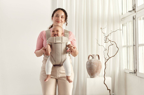 BABYBJÖRN - Baby Carrier MINI 3D Mesh, Grey Beige