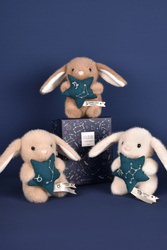 DOUDOU – DOUDOU ASTRO plush rabbit with zodiac sign, Doudou et Compagnie, 12 cm, Virgo