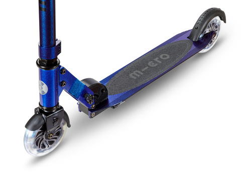 MICRO - two-wheeled scooter for children from 5 years Sprite LED, pearl blue purple