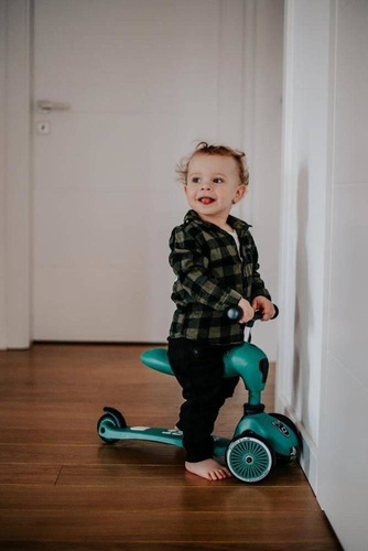 SCOOTANDRIDE - Highwaykick 2in1 Ride and scooter 1-5 years Forest