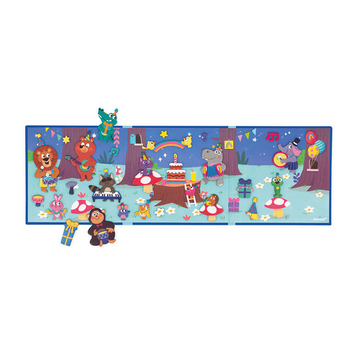 Janod - Magnetyczna układanka Przyjęcie w lesie Magneti'stories 3+
