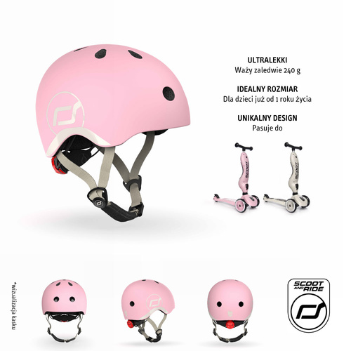 SCOOTANDRIDE - XXS-S helmet for children 1-5 years Steel
