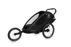 Hamax - Bike trailer for kids  BREEZE ONE + Jogger wheel - Black