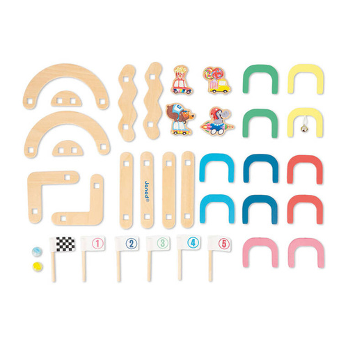 Janod - Marble Game Applepop 3+ Obstacle Race