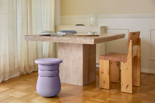 STAPELSTEIN - Dynamic all - active seat, light violet