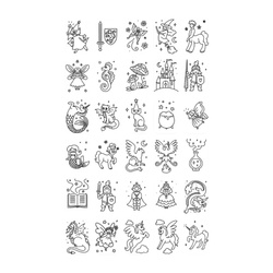 KIDYWOLF – refill set for KIDYDRAW-MINI 3+, Once Upon a Time and Animals
