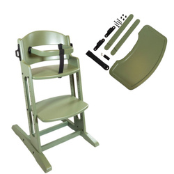 BabyDan - DanChair feeding chair + DanTray tray SET, soft green
