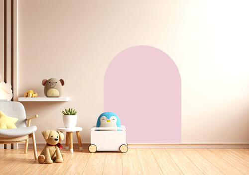 CLEVERCLIXX - magnetic wall sticker 95x75cm, dream pink