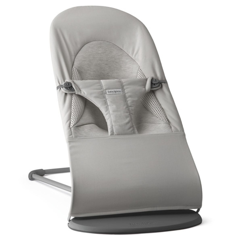 BABYBJÖRN - Bouncer Balance Soft  Woven/Jersey Tri Fabric, light grey