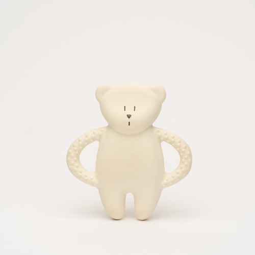 MOONIE - natural rubber bear teether, polar