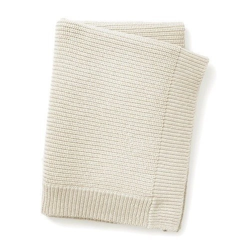 Elodie Details - Wool Knitted Blanket -  Vanilla White