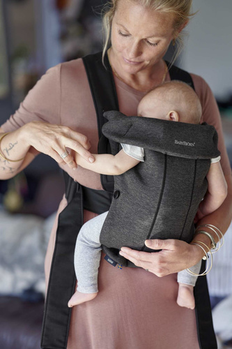 BABYBJÖRN - Baby Carrier MINI 3D Jersey, Charcoal Grey