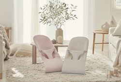 BABYBJORN - Bouncer Bliss -  Light grey frame, 3D Jersey, Light beige