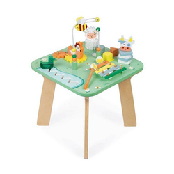 Janod - Multifunctional wooden educational table Meadow 12 m +