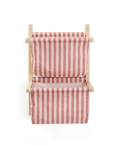 KID'S CONCEPT - wall storage textile stripe, clay pink