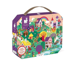 Janod - Observation puzzles in a suitcase Fairy tales 24 elements 3+