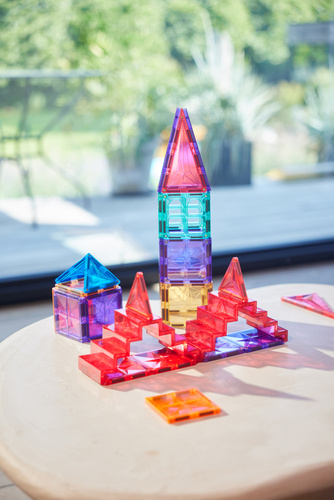 Cleverclixx - Klocki magnetyczne - Stairs Set Intense 34 el.