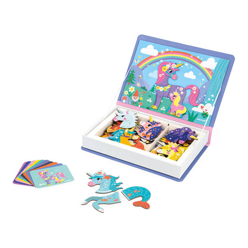 Janod - Magnetic puzzle Unicorn Magnetibook 3-8 years